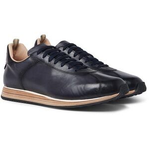 NWOB Officine Creative Men’s Navy Blue Keino Polished Leather Sneakers Size 10